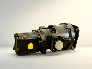 Heavy duty dual slewing reduction gearbox engineered for enhanced crane rotational stability