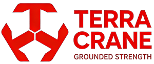 Terra Crane footer logo, leading Chinese manufacturer and factory of high-quality truck mounted cranes
