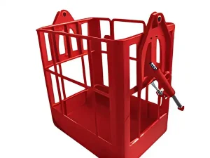 High-strength steel aerial working basket for personnel lifting