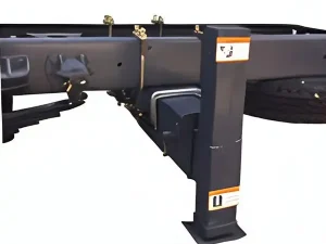 Hydraulic rear stabilizer outriggers for truck crane balance