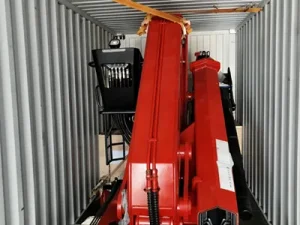 Secure cargo fastening with wooden pallets for ocean freight.