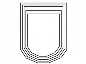 Octagonal boom cross-section design for high bending resistance.