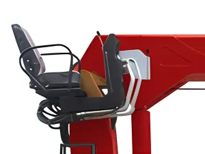 Ergonomic top seat for telescopic boom truck mounted crane