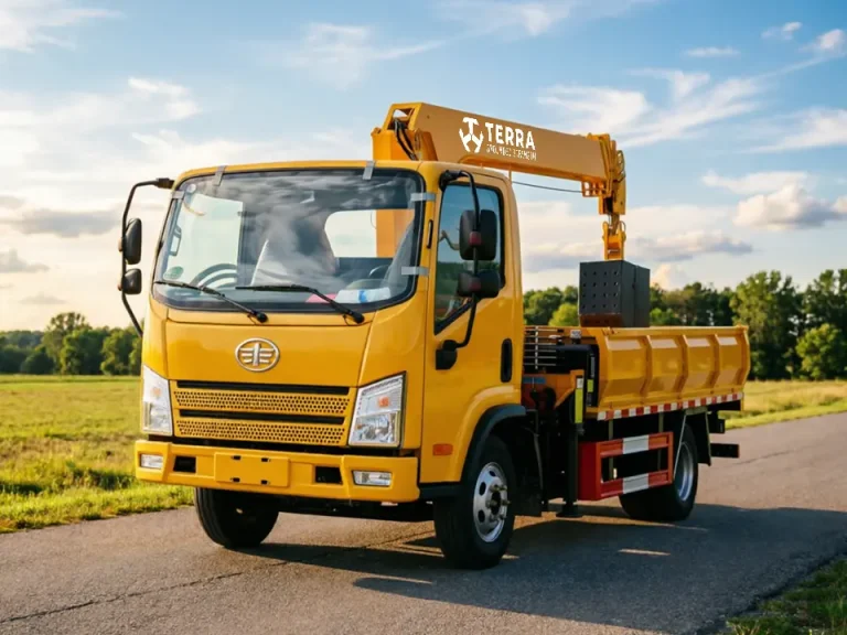 2 ton stiff boom crane TS050-3 for light-duty truck installation