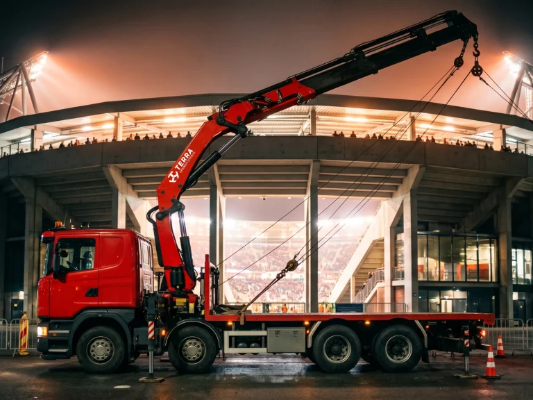 2026 best truck mounted crane Terra Crane knuckle boom vs telescopic boom for construction logistics