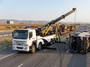 Rugged 360-degree rotating heavy duty wrecker for extreme off-road recovery