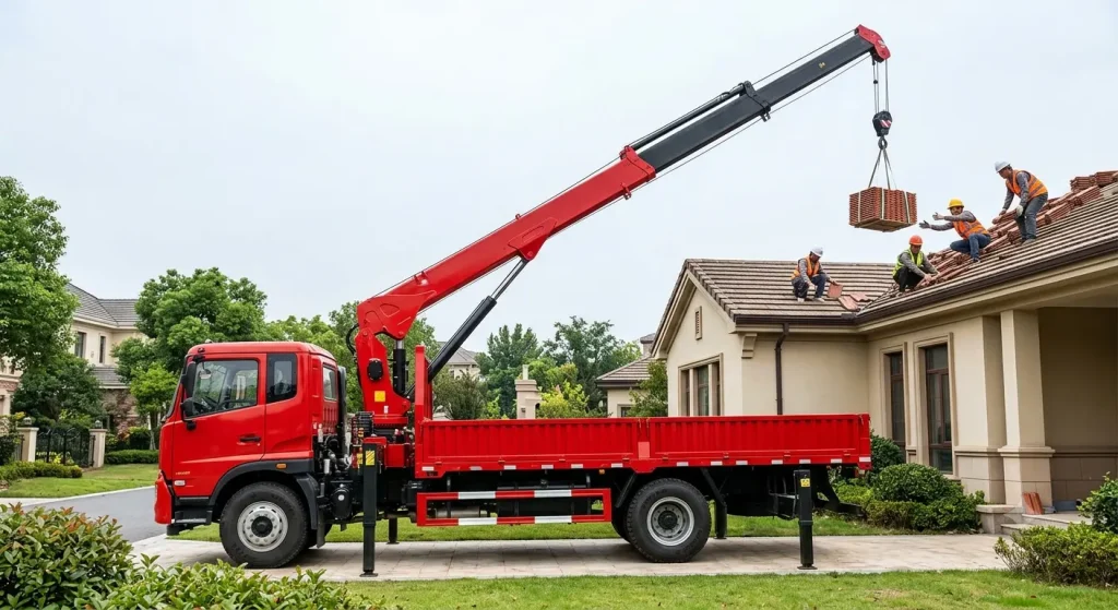 Dual-circuit hydraulic tandem pump integrated onto a heavy-duty HOWO truck transmission PTO joint